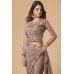 MOUSE AND PINK INDIAN PARTY & EVENING WEAR SAREE